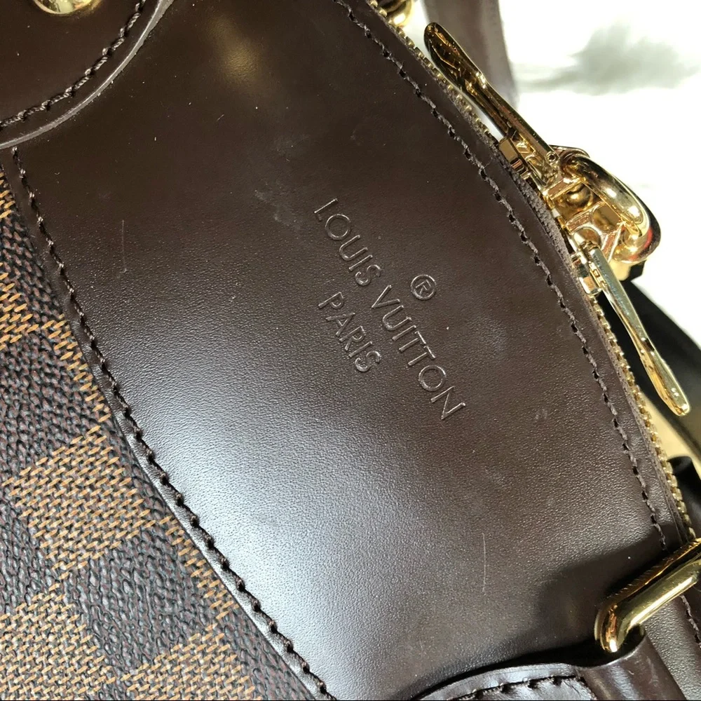 LOUIS VUITTON Damier Ebene Verona PM Satchel Shoulder Bag Authentic